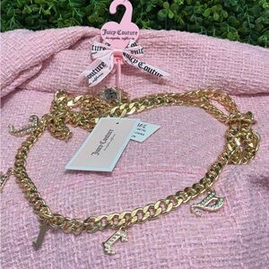 Juicy Couture  NWT Gold Chain Belt with Charms